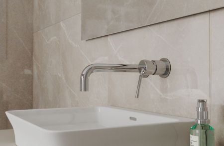 Смеситель для раковины встраиваемый Bravat P8461217CP-ENG, хром