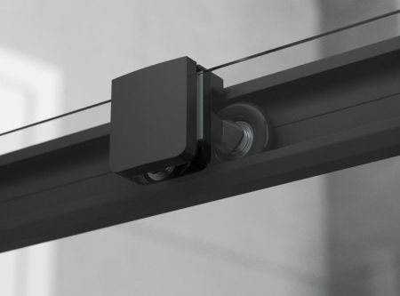 Душевой уголок Ambassador Queen Black 11011205L-ST6, прямоугольный, линейный трап, 120х80, артикул 11011205L-ST6