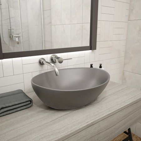 Раковина чаша Maretti EN13NS87-985, серая, артикул EN13NS87-985