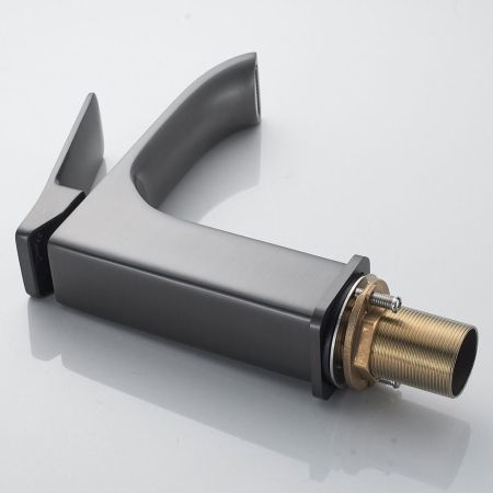 Смеситель для раковины Shevanik S4001T, оружейная сталь, артикул S4001T