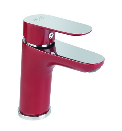 Смеситель для раковины Fiore KEVON CHIC 81RX8123, хром/красный, артикул 81RX8123