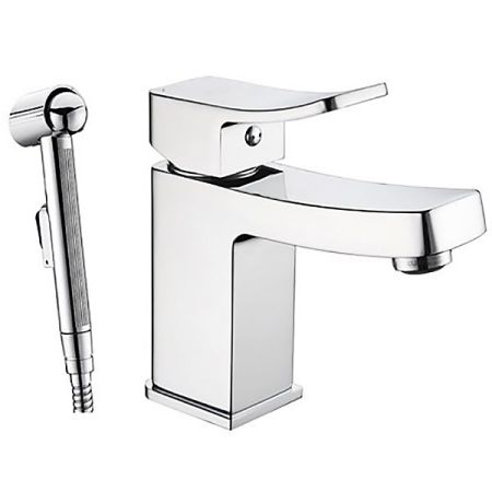 Смеситель для раковины WasserKRAFT Aller 1068 с гигиеническим душем Хром