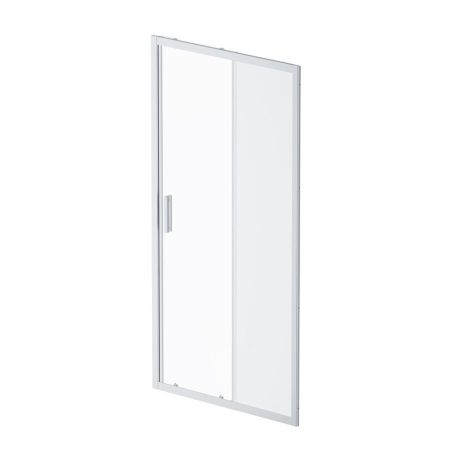 W90G-100-1-195MM Gem Solo Дверь душевая 100х195, стекло матовое, профиль матовый хром, артикул W90G-100-1-195MM