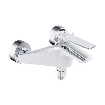 Смеситель для ванны Rose R1302F, белый/хром