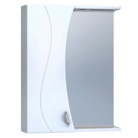 Зеркало со шкафом Vigo Faina 55 L с подсветкой Белое, артикул 25-550-Л