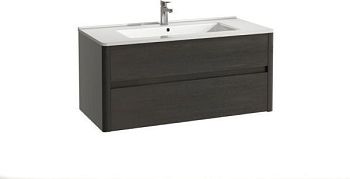 IBX ASUN, тумба под раковину 80 см, 2 ящика без ручек, цвет капучино глянцевый лак