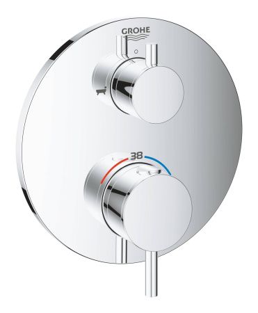 Внешняя часть термостатического смесителя для ванны GROHE Atrio с переключателем на 2 положения ванна/душ, хром (24138003) Внешняя часть термостатического смесителя для ванны GROHE Atrio с переключателем на 2 положения ванна/душ, хром (24138003)