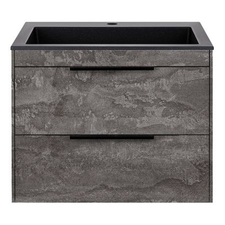 База под раковину Chiara 2D 600 подвесная, 2 выкатных ящика soft-close, G.Stone, артикул VMC-2C2600GS