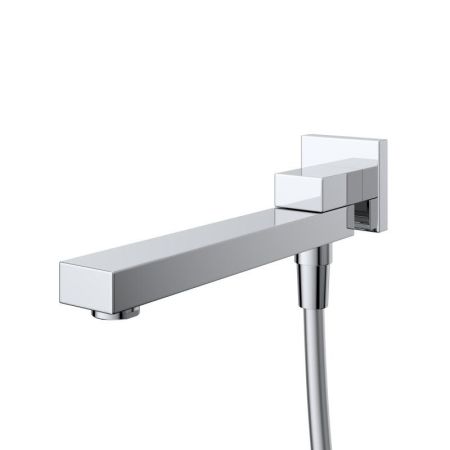 DUE Душевой комплект встраиваемый с изливом (смеситель встраиваемый, верхний душ, ручной душ со шлангом, штуцер с держателем), хром DUE-VDSET-CRM, артикул DUE-VDSET-CRM