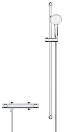 Термостат для душа GROHE Precision Flow с душевым гарнитуром, хром (34842000) Термостат для душа GROHE Precision Flow с душевым гарнитуром, хром (34842000)