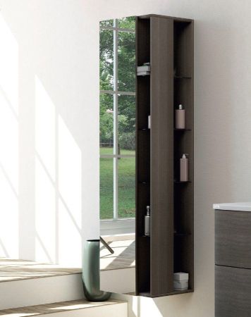 Колонна для ванной комнаты с открытыми полками, зеркалом CEZARES, артикул 53172
