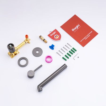 Смеситель для раковины встраиваемый Raglo R20.11.09, графит, артикул R20.11.09