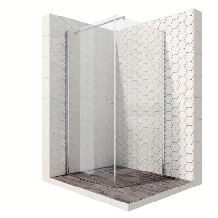 Душевой уголок Ambassador Nord 13011104-ST11, квадратный, линейный трап, 100х100, артикул 13011104-ST11