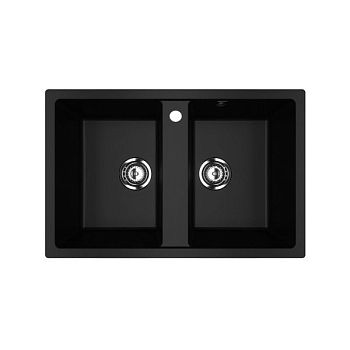 Кухонная мойка Ulgran U-608-344, ультра-черный