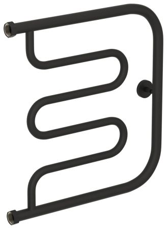 Полотенцесушитель водяной "Лира+" 500х500 Н. Г. 1" (МУАР Темный Титан), артикул 15-4011-5050