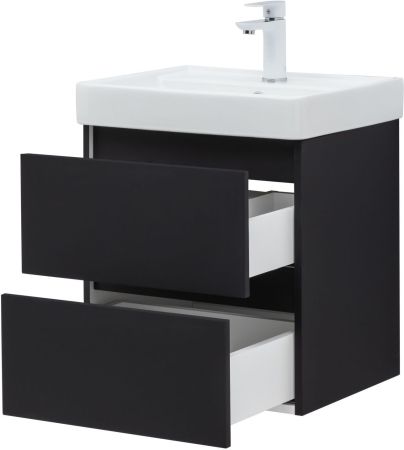 Тумба под раковину Aquanet Вега 2.0 50 черный, артикул 00337952