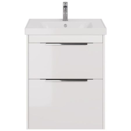 Тумба с раковиной подвесная/напольная Dreja Prime 70 см, белый, артикул 99-9301-com