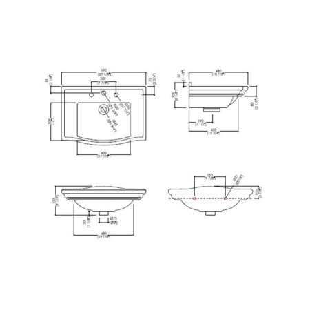 Devon Westminster Раковина (69х49 см) с 1 отверстием под смеситель, цвет: белый, артикул IBLG1FWES