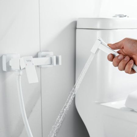 Гигиенический душ со смесителем Raffine F237C, белый