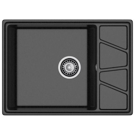 Кухонная мойка GranFest VERTEX 680L, черный, артикул V-680L черный
