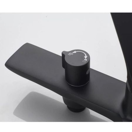 Смеситель для ванны Knotlor KN-71/BL, черный, артикул KN-71/BL