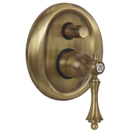 BOMOND См-ль скрытого монтажа моноком., 2-х позиционный с девиатором, бронза, артикул 30012