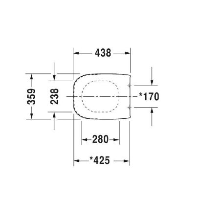 Сиденье для унитаза, Duravit, D-Code, с крышкой, ширина, мм-355, глубина, мм-425, высота, мм-30, тип шарниров-SoftClose, материал шарниров-пластик, цвет шарниров-хром, декор-без декора, цвет-белый, артикул 0067390000