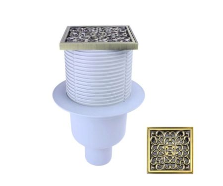 Душевой трап Bronze de Luxe 21962-57, бронза, артикул 21962-57