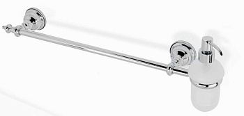 Stil Haus Elite, полотенцедержатель + стеклянный дозатор, цвет хром