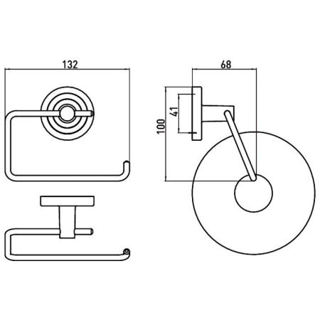 Emco Polo Держатель туалетной бумаги без крышки, цвет хром