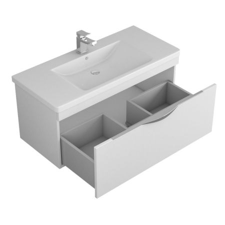 Тумба Sjel 100, белый лак, артикул OW25.03.00