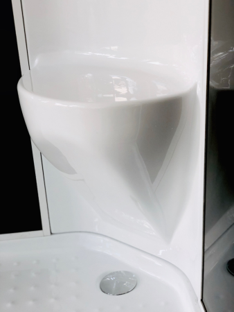 Душевая кабина Royal Bath RB 90HK6-BT-CH (черное/прозрачное)