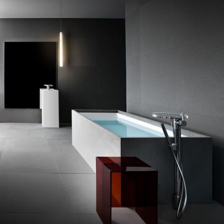 Laufen Kartell Ванна 1700x860x440мм, свободностоящая, с слив-переливом с подсветкой,  сист. подъема, материал: композит, цвет: белый, артикул 2.2433.2.000.616.1