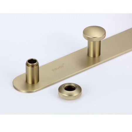 Планка с крючками Savol S-002173C, матовое золото, артикул S-002173C