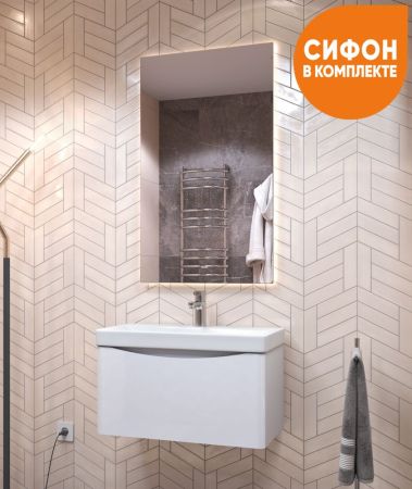 Тумба с раковиной подвесная VIGO Glem tp.GLE.9595.70.1Y, 70 см, артикул tp.GLE.9595.70.1Y-com