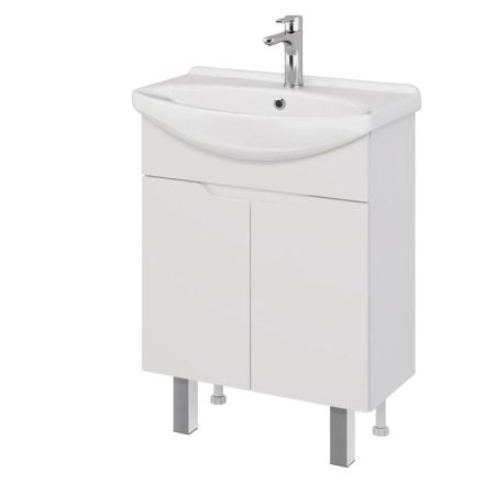 Тумба под раковину подвесная/напольная Dreja David D 65 см, белый, артикул 99.0403