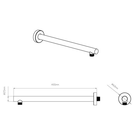 Душевой комплект VSFW-4212CH встраиваемый, 2 режима, хром, артикул VSFW-4212CH