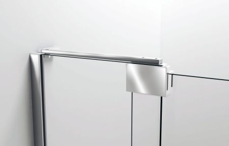 Душевая дверь Extra VDP-1E9010CLB, 900/1000, черный, стекло прозрачное, артикул VDP-1E9010CLB