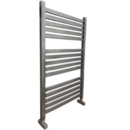 Водяной полотенцесушитель Ника Modern ЛМ 6 100x50 Matt antique silver 15 перекладин, артикул ЛМ-6 100x50 matt antique silver