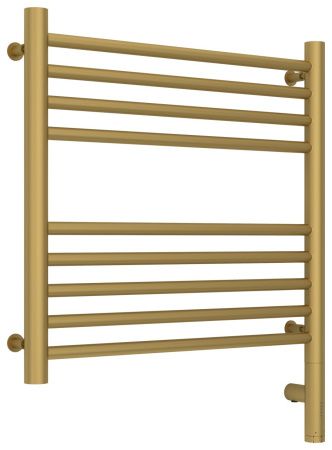 Полотенцесушитель электрический "БОГЕМА 3.0" прямая 500х500 / МЭМ правый (Матовое золото)