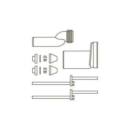 Монтажный комплект для изменения высоты установки унитаза, артикул 9880073