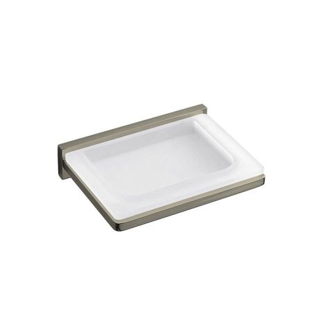 Colombo Look Мыльница подвесная, цвет: PVD нержавеющая сталь/матовое стекло, артикул B1601.HPS1-VAN