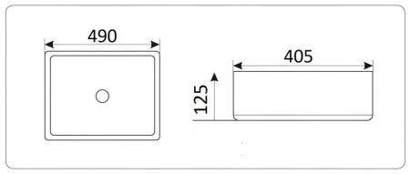 Умывальник CeramaLux 9132, артикул 
