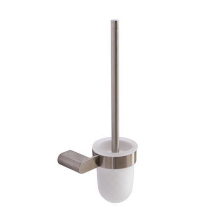 STYLUS-TBS-V-BORO Ёршик для унитаза, подвесной, стекло, исполнение брашированное золото, артикул STYLUS-TBS-V-BORO