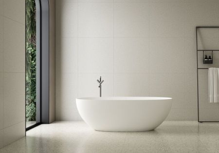 Zenon Lago, овальная ванна из искусственного камня Solid Surface, 170x75xh58 см, цвет белый матовый, артикул 4000.000.000.000.39670