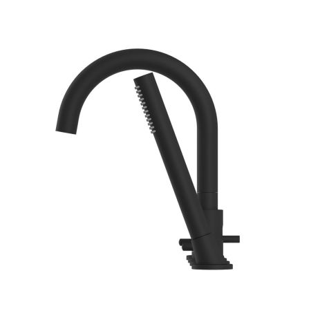 Смеситель для ванны на 4 отверстия WHITECROSS Y Y1232BL (черный мат)