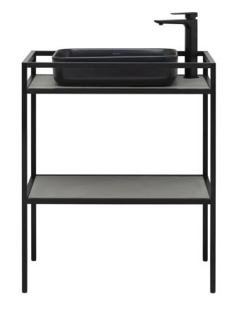 Консоль под раковину Allen Brau Liberty 75 1.33002.BB черный браш, артикул 1.33002.BB