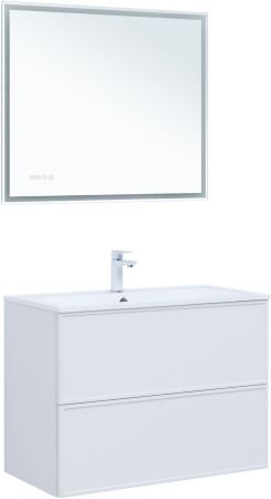 Тумба под раковину Aquanet Арт 90 белый матовый, артикул 00313256