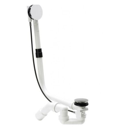 Слив-перелив, Bette, для ванны, полуавтоматический, длина троса, мм-725, диаметр слива, мм-52, накладки-есть, цвет-хром, артикул B602-901