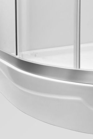 Душевой уголок AM.PM Bliss L 90x90 квадратный профиль Хром матовый стекло прозрачное, артикул W53G-303-090MT